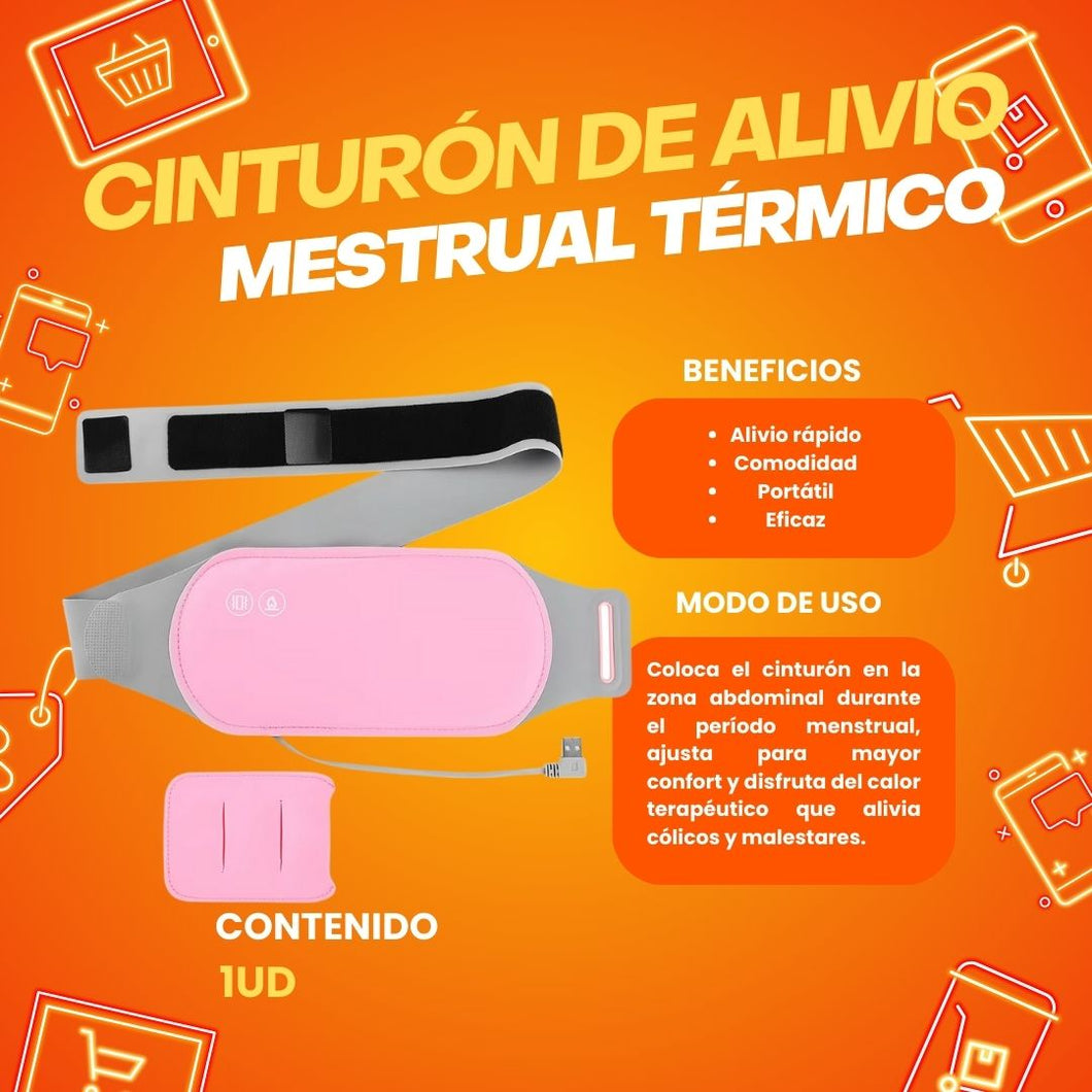 💖 CINTURÓN DE ALIVIO MENSTRUAL TÉRMICO – Tu Compañero en Esos Días Difíciles 💆‍♀️