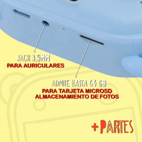 CÁMARA INSTANTÁNEA INFANTIL 5 EN 1 – Captura, Juega y Crea Sin Límites