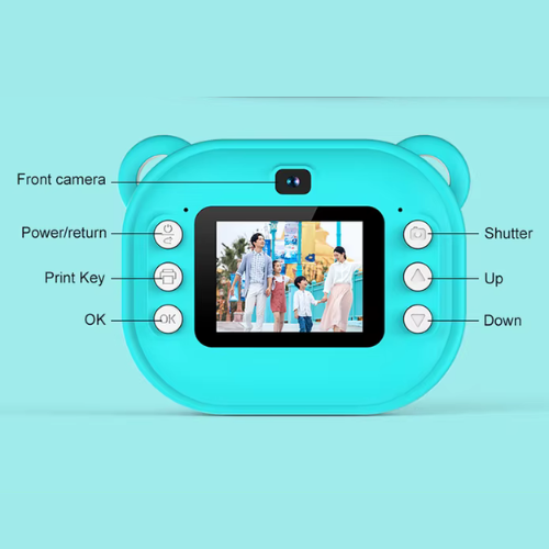 CÁMARA INSTANTÁNEA INFANTIL 5 EN 1 – Captura, Juega y Crea Sin Límites