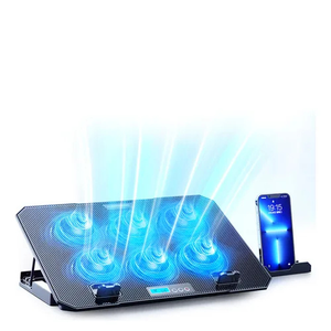 COOLER PARA LAPTOP CON 6 VENTILADORES RGB
