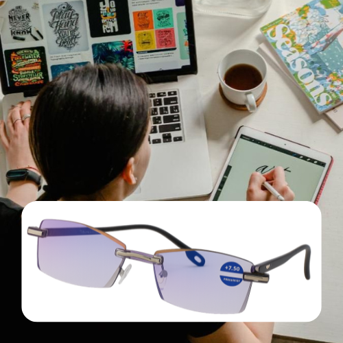 👓2 LENTES TR90 con Titanio de Alta Resistencia con Estuche