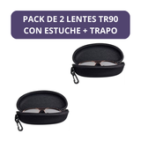 👓2 LENTES TR90 con Titanio de Alta Resistencia con Estuche
