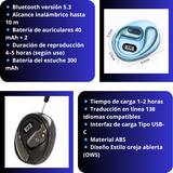 🧠 AUDÍFONOS TRADUCTORES XG99 – ¡Habla y entiende 138 idiomas al instante!